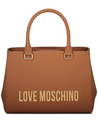 Love Moschino - Logo Detail Tote Bag - Lyst