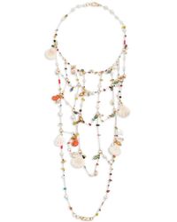 Bimba Y Lola - Bead-Embellished Shell-Charm Body Chain - Lyst