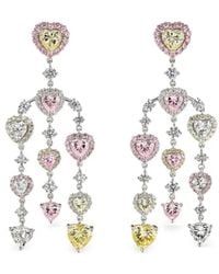 Anabela Chan - 14K And Rhodium Vermeil Love Heart Diamond Earrings - Lyst