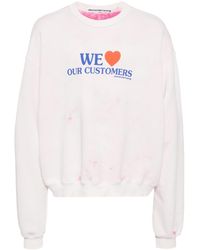 Alexander Wang - We Love Our Customers Cotton Sweatshirt - Lyst