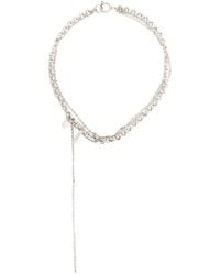 Justine Clenquet - Palladium-Plated Chain-Link Necklace - Lyst