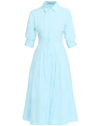 Jonathan Simkhai - Jazz Pintuck A-Line Midi Shirt Dress - Lyst