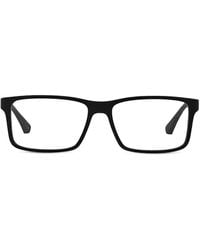 Emporio Armani - Rectangle-Frame Glasses - Lyst