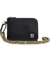 DSquared² - D2-Upside-Down Leather Neck Pouch - Lyst