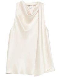 Vince - Draped Sleeveless Top - Lyst