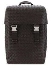 Bottega Veneta - Zaino Avenue Intrecciato Leather Backpack - Lyst