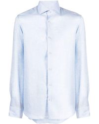 Moorer - Long-sleeve Linen Shirt - Lyst