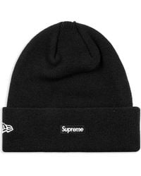 Supreme - X New Era Logo-Patch Beanie - Lyst