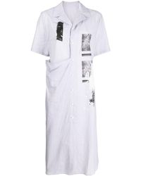 Y's Yohji Yamamoto - Graphic-print Shirt Dress - Lyst