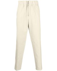 Jil Sander - Pantalon en coton à taille élastiquée - Lyst