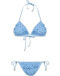 Twinset - Top De Bikini Con Bordado Inglés - Lyst