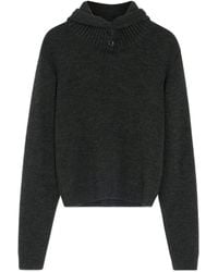 Lemaire - Geknöpfter Kapuzenpullover - Lyst