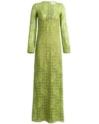 Silvia Tcherassi - Robe Longue Bette À Motif Cachemire En Dentelle - Lyst