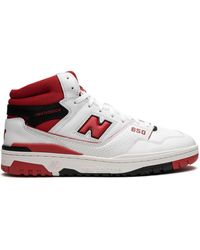 New Balance - 650 "white/red" Sneakers - Lyst
