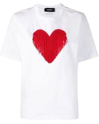 DSquared² - T-Shirt Mit Grafischem Print - Lyst