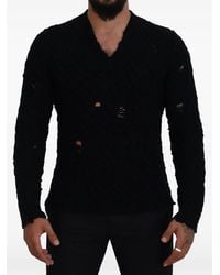 Dolce & Gabbana - Maglione Con Effetto Vissuto - Lyst