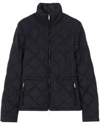 Burberry - Nylon Gewatteerde Jas - Lyst