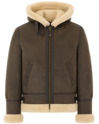 Schott Nyc - Shearling-Lined Leather Jacket - Lyst