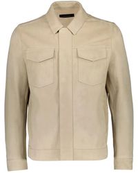 Yves Salomon - Velour Leather Jacket - Lyst