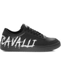 Just Cavalli - Logo-Print Sneakers - Lyst
