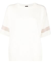 Lorena Antoniazzi - Short-sleeve Knitted T-shirt - Lyst