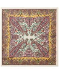 Etro - Paisley-Print Silk Pocket Square Scarf - Lyst