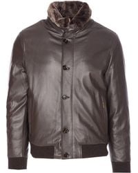 Moorer - Lederjacke mit Stehkragen - Lyst