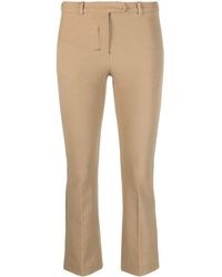 Max Mara - Cropped Cotton-blend Trousers - Lyst