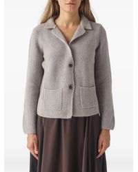 Gran Sasso - Knit Notched-Lapel Cardigan - Lyst