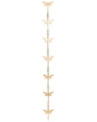 Anapsara - Boucle D'Oreille Mini Dragonfly En 18Ct - Lyst