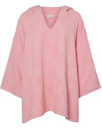 Hunza G - Sunny Towelling Hooded Poncho - Lyst