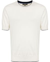 N.Peal Cashmere - T-shirt a maglia fine Newquay - Lyst