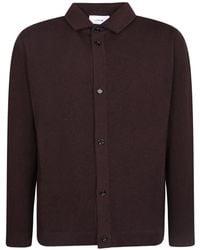 Lardini - Cardigan Boutonné À Col Polo - Lyst