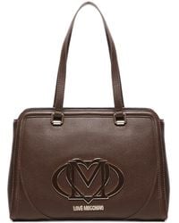 Love Moschino - Shopper mit Logo-Schild - Lyst