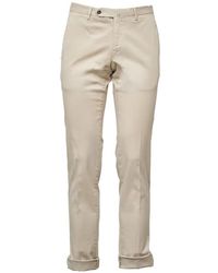 PT Torino - Slim-Fit Gabardine Trousers - Lyst