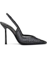 Le Silla - 100Mm Nicole Crystal-Embellished Slingback Pumps - Lyst