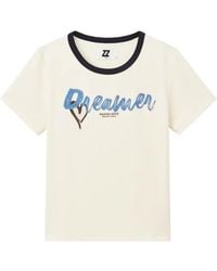 Izzue - Dreamer Slogan-Print Ringer T-Shirt - Lyst