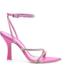 サンダル・ミュール 3JUIN MAUI O55 SYRIA SANDAL (323SC017.J.0775X01 SATIN SKIN) 3Juin Maui O55 Syria Sandal in White | Lyst