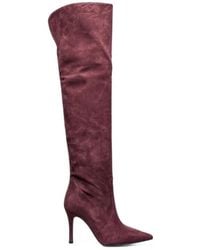 Poche Paris - Over-The-Knee Pointed-Toe Boots - Lyst
