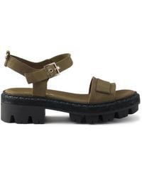 Prada - Strap-Buckled Sandals - Lyst