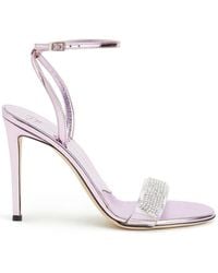 Giuseppe Zanotti - Erwan Rhinestone-embellished 105mm Sandals - Lyst