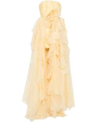 Loulou - Flower-Embellishment Maxi Dress - Lyst