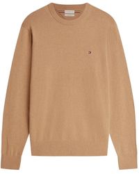 Tommy Hilfiger - Logo-Embroidered Crew-Neck Sweater - Lyst