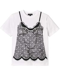 Marc Jacobs - Trompe L'Oeil Round-Neck T-Shirt - Lyst