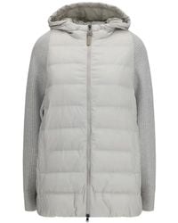 Brunello Cucinelli - Puffer Zip-Up Hooded Jacket - Lyst