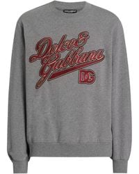 Dolce & Gabbana - Long Sleeve Crew-Neck Sweatshirt - Lyst