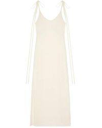 Alanui - Finets Tied-Strap Side-Split Maxi Dress - Lyst