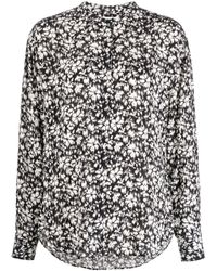 Isabel Marant - Camisa con estampado floral y cuello redondo - Lyst