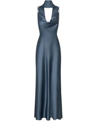 Nicholas - Vestido largo con cuello desbocado - Lyst