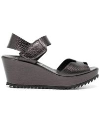 Pedro Garcia - Fama 70mm Leather Wedge Sandals - Lyst